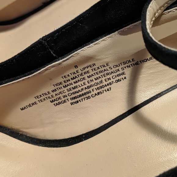 Mossimo Black Wedge Heels size 8 - Picture 3 of 4